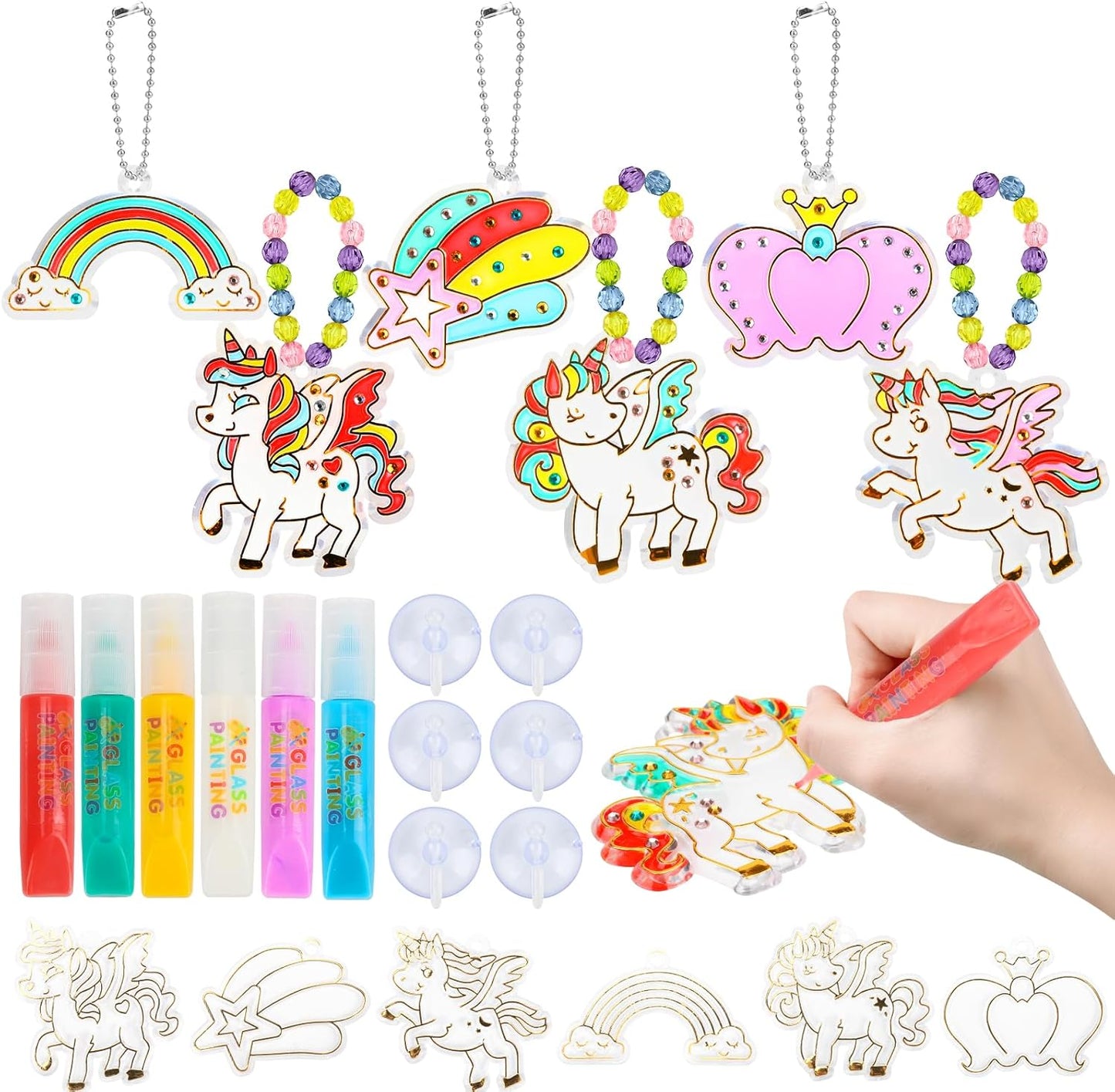 BOBOBELL DIY Window Art Suncatchers Kit for Kids