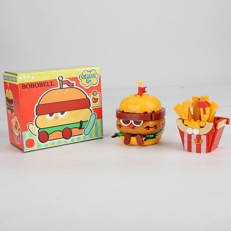 BOBOBELL Hamburger and fries building block set