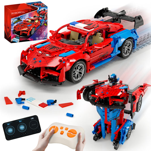 BOBOBELL 2 in 1 Remote Control Racing Car Building Blocks