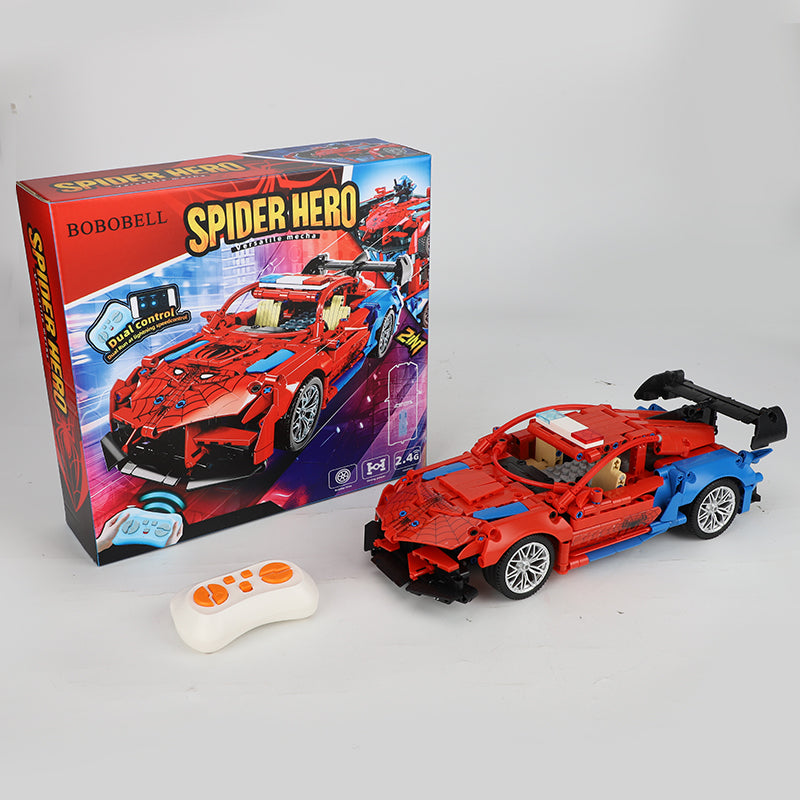 BOBOBELL 2 in 1 Remote Control Racing Car Building Blocks